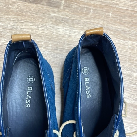 Blass Mens Genuine Suede Chukka Boots Dark Blue Lace Up Rubber Soles Size 9.5 - Picture 10 of 13